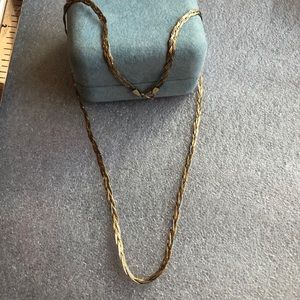 14kt two tone gold chain